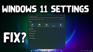 How To Fix Windows 11 Settings Not OpeningWorkingSolved [upl. by Fidel]