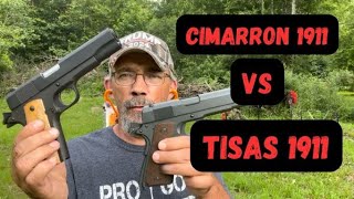 TISAS 1911A1 US Army VS CIMARRON M1911A1 45acp [upl. by Ynoyrb]