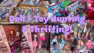 Doll  Toy Hunting amp Thrifting TONS of NEW finds [upl. by Lasyrc]