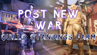 Post New War Quills Standings Farm  Warframe [upl. by Gnohp]