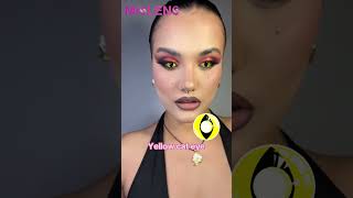 MISLENS Add colored contacts to complete your Halloween slay 🖤mislens halloweenlook viralシ [upl. by Airotkiv]