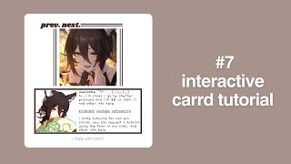 interactive carrd tutorial 7 [upl. by Ynohta675]