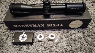 NV049 Vector Optics Marksman 10x44 Scope Review Part 1 Unboxing and first impressions [upl. by Peacock877]