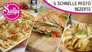 5 schnelle Pesto Rezepte  Tipps und Tricks mit Pesto Genovese  Sallys Welt [upl. by Lasiaf]