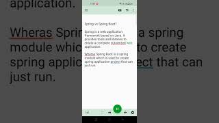 Spring vs Spring Boot springbootinterviewquestions [upl. by Siramed]