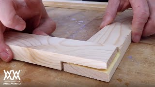 How to make simple frame and panel cabinet doors No router or pocket screws needed [upl. by Stephan]