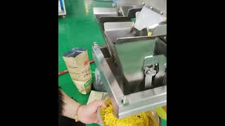 Mini doypack packaging machine in the process of debugging zipper bag stand up pouch multihead [upl. by Lazare]