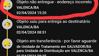 Correios  Objeto não entregue endereço incorreto  Endereço incorreto Correios [upl. by Kcirdderf]