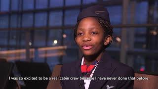 British Airways Makes Young Girls Dream To Be Cabin Crew Come True [upl. by Adnot363]