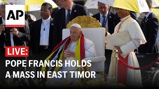 LIVE Pope Francis holds a Mass in East Timor [upl. by Randal]