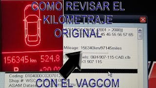 Como Revisar el Kilometraje REAL con VAGcom [upl. by Zeke]