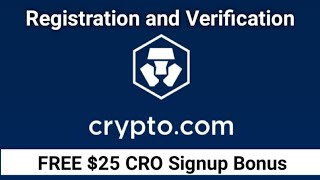 Cryptocom registration and verification  Cryptocom referral code  25 CRO Signup bonus [upl. by Nasho]