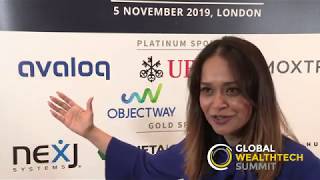 Global WealthTech Summit 2019  Interview with Suman Rao Avaloq [upl. by Latsyrd]