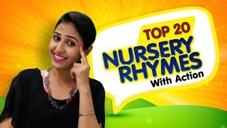 Nursery Rhymes For Kids  Top 20 Action Songs For Children  Nursery Rhymes With Actions [upl. by Atsejam]