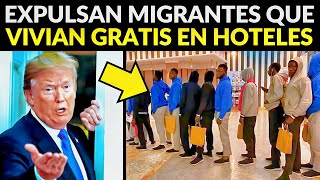 EEUU EXPULSA MIGRANTES QUE VIVÍAN GRATIS EN HOTELES [upl. by Drawe]