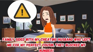 Family Sided with My Cheating Husband Who Left Me for My Perfect Cousin They Blocked My Number [upl. by Aridan]