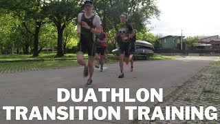 Duathlon transition training  Triathlon club Swibir 🏃‍♂️🚴🏃‍♂️ [upl. by Sitarski]