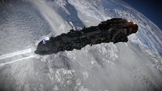 Battle Over Earthlike Enemy Fleet Crippled  Space Engineers PVP [upl. by Linsk]