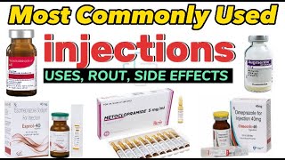 Commonly used Injections injectable drugsEmergency drugs [upl. by Cassaundra414]