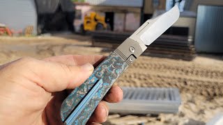 AN INDUSTRIAL CUTTING GENTLEMANS CARRY JACK WOLF KNIVES BENNY REVIEW [upl. by Thebault412]