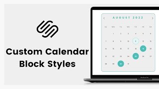 How to customize a calendar in Squarespace  Squarespace calendar block tutorial [upl. by Relyat]