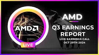 🔴 WATCH LIVE Advanced Micro Devices AMD Q324 Quarterly Earnings LIVE  500 PM ET [upl. by Jarl837]