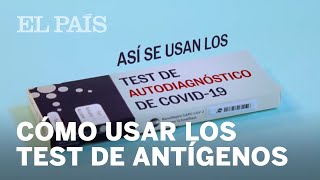 Así se hace un test de autodiagnóstico de antígenos de covid19 [upl. by Ahsiken151]