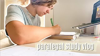 first day of paralegal study  first day of online class vlog [upl. by Thomajan289]