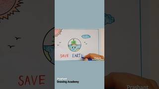 Environment Day  Save Earth Poster Drawing shorts satisfying ytshorts [upl. by Noli285]