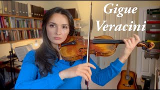 Gigue Veracini with guitar accompaniment Violin with guitar and baroque bow Music for your soul [upl. by Htims236]