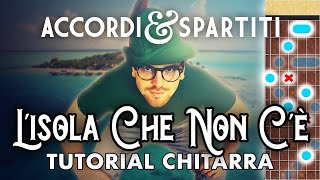 LISOLA CHE NON CÈ Tutorial Chitarra  Edoardo Bennato [upl. by Elboa]