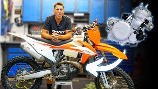 Im Turning this KTM 4 Stroke Into a 600cc 2 Stroke [upl. by Anner904]