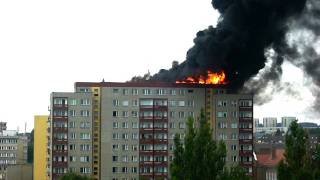 Pożar w Szczecinie na Cyryla i Metodego 7 sierpień 2011 [upl. by Varion]