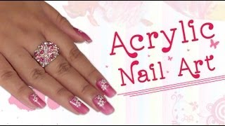 Acrylic Nail Art Tutorial for Beginners Video  Khoobsuraticom [upl. by Antoine]