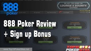 888 Poker Review  100 upto 400 Welcome Bonus [upl. by Kaya996]