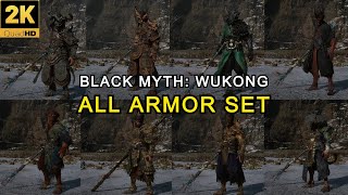 All Armor Sets Showcase  Black Myth Wukong [upl. by Cranston]