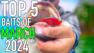 The BEST baits to use for March bass fishing [upl. by Ullman430]