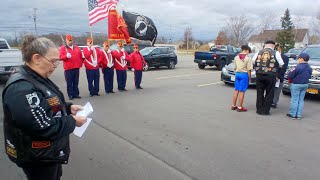 Wheatfield NY Veterans Day Flag Retirement Ceremony 2024 [upl. by Yellehs]