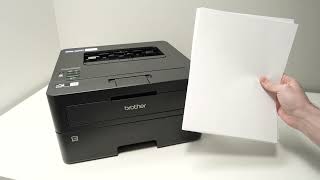 How to Load Paper In Brother HLL2460DW Laser Printer [upl. by Anabella]