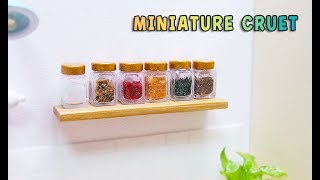 Doll Kitchen13 DIY miniature cruets 미니어쳐 양념병세트 만들기 [upl. by Adnilav845]