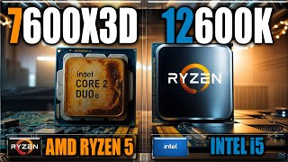 7600X3D vs 12600K Benchmarks  Gaming Benchmarks  Applications Tests [upl. by Ardys]