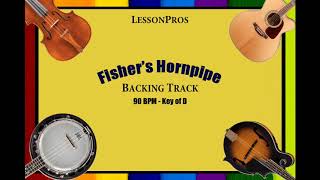 Fishers Hornpipe Bluegrass Backing Track 90 BPM [upl. by Hollander985]