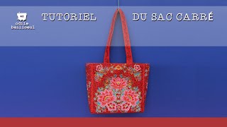 Tutoriel du kit du Sac Carré en velours Un basique dOdile Bailloeul [upl. by Samohtnhoj]