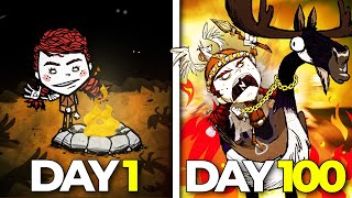 I Played 100 Days of Dont Starve Together [upl. by Huei369]