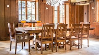 Craftsman Mission Dining Tables Sale 100s STOCKED Solid Quartered White Oak or Cherry [upl. by Emeric]