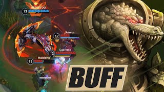 BUFFED RENEKTON BARON LANE GAMEPLAY SEASON 8 [upl. by Elmer]