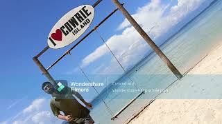 Cowrie Island 🏝️ Palawan Philippines beach beachvibes sea pacificocean vlog fun [upl. by Ynnaf]