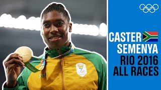 ALL Caster Semenya 🇿🇦races at Rio 2016 [upl. by Reisch]