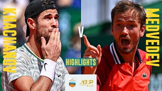 Karen Khachanov vs Daniil Medvedev Highlights  Rolex Monte Carlo Masters 2024 [upl. by Addison398]