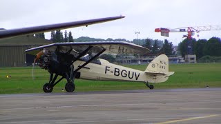 Morane Saulnier MS 317 vol en formation au 100 ans de lAéroport du Bourget [upl. by Priebe]